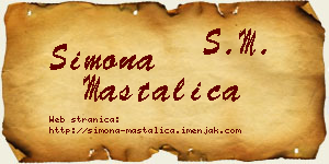 Simona Mastalica vizit kartica